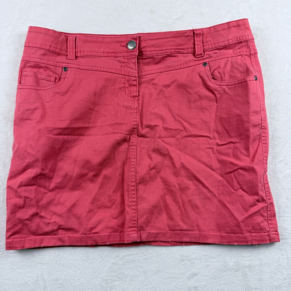 Okay Skirt Pink Denim Style Mini Size 44